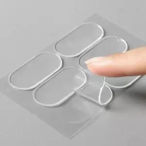 투명 반투명 분할 일자형 엘프귀 누운귀 교정 스티커 실리콘 리프팅 테이프 6매