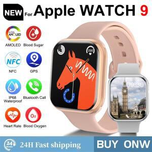 2024 새로운 Apple Watch Ultra 9 시리즈 스마트 시계 여성 NFC GPS 블루투스 통화 IP68 방수 Smartwatch