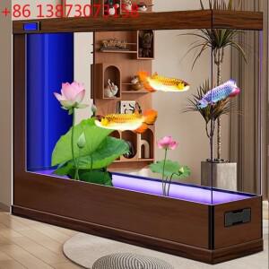 초백색 유리 어항 거실 2025 신형 스크린 파티션 벽 바닥부터 천장까지 알루미늄 합금 수족관 생태수