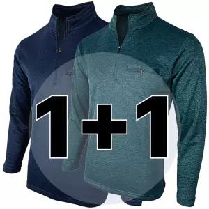 원 플러스 원 겨울 기모 남자 긴팔 작업복 상의 WF417 등산 작업티 티셔츠 기능성 남성 집업