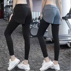 [콩심팥심]여성 헬스복 반바지 레깅스 일체형 타이즈 운동복