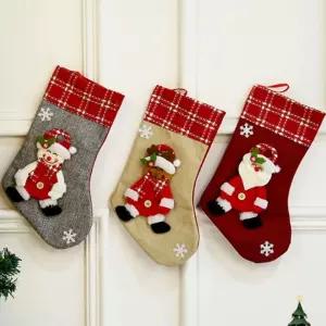 크리스마스 선물 데코 양말/벽장식/트리/인테리어/장식용/산타/선물용/대형/양말/주머니