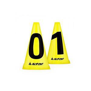 숫자 칼라콘 세트 0-9까지 10개입 1SET 준비운동용품 스타 ST 꼬깔 축구용품기타