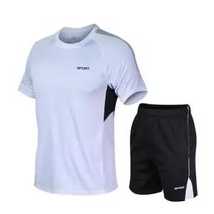 남자 여름 탁구 테니스 흰색 클라이밍 운동복세트