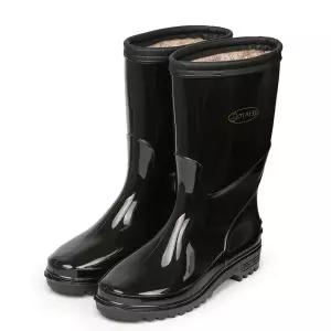 월드컵 남성 기차표 방한장화 겨울 미끄럼방지 작업용 따뜻한 털방수 장화 패션방한남반장