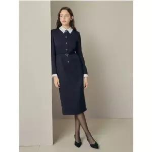 [JJ지고트](마산점)글리터 칼라넥 H라인 롱 원피스 GRBA0OP501