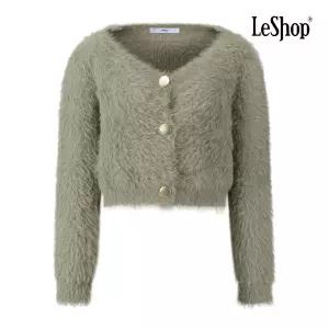 [르샵] 퍼 크롭 가디건 (BPBKC002A)