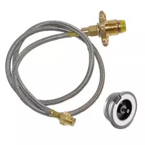 LPG 가스통 연결 호스 부탄가스 전환관 캠핑 스토브 버너 토치용