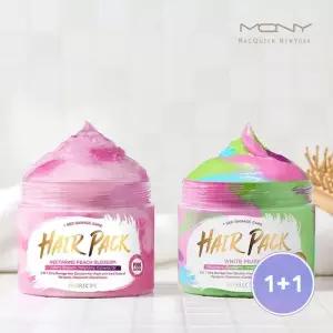 [1+1] 바이오레시피 1초 데미지 케어 헤어팩 300g  트리트먼트 단백질 컨디셔너 헤어에센스