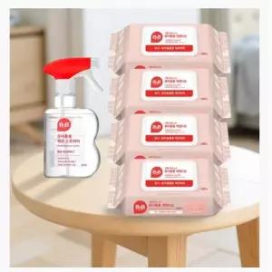 장난감 소독 티슈 아기 향균 에탄올 세균 캡형 물티슈 휴대용