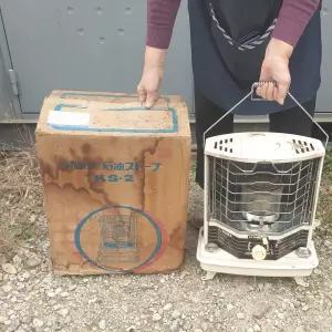 오래된 중고 소품용 일본산 후지카 난로 석유스토브 히터 일본소품 옛날 난로 고가전