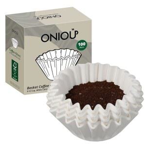 바스켓 커피 필터 8-12 컵, 드립 메이커용 100 카운트 플랫 하단 종이 필터, 미스터 커피, 블랙+데커, 쿠시나트, 화이트와 호환 가능