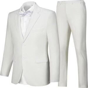 남성 정장 슬림 핏 프롬 홈커밍 남성 웨딩 비즈니스 턱스 의상 2피스 정장 재킷 블레이저 & 팬츠 세트