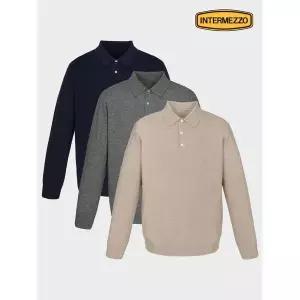 [하프클럽/인터메조]베이직 카라 니트 3종택1 IMFFMKN167