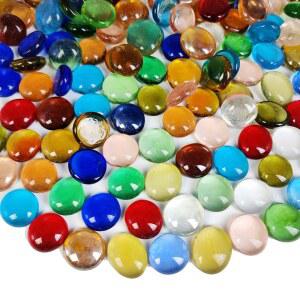 해피필러 2 LB 장식 유리 보석 꽃병 충전재, 아쿠아리움 어항 자갈, DIY 모자이크, 공예품, 꽃 센터피스, 만칼라 교체용 구슬, (10가지 이상 색상)