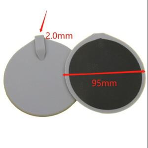 미세 전류용 고무 재사용 가능 교체 전극 패드, 9.5cm 원형, 50 개