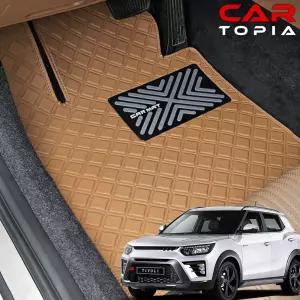 더뉴 티볼리 스퀘어 바닥매트 가죽 카매트 발판 티볼리에어 아머 발판 용품