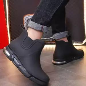 남성 에어쿠션 첼시 레인 부츠 패션 장화 주방화