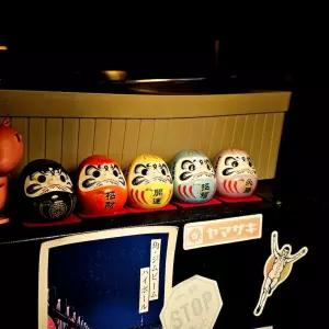 5색 일본 다루마 도자기 피규어일본인형 일본풍 피규어 미니어처 오브제 촬