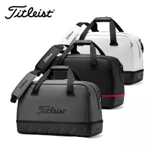 타이틀리스트 보스턴백 블랙 차골 화이트 의류 가방