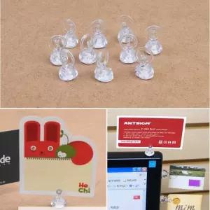 가격표 거치대 집게 종이 포토 모니터클립 소형 네임텍