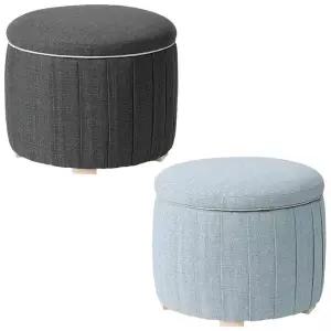 [이케아] ATERLOGA 오텔뢰가 쿠션형스툴 43cm/수납의자/수납소파/쿠션의자/거실의자/보조의자