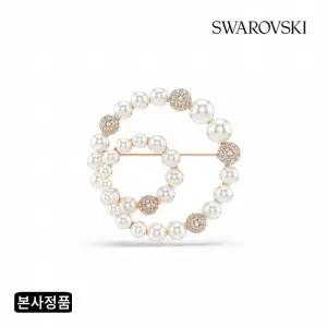 [/본사정품] Matrix 크리스털 펄 로즈골드 브로치 5743778
