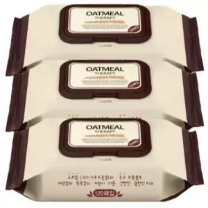 칼미아 오트밀 클렌징티슈120매 3개