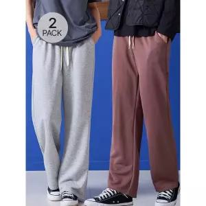 [파라고나][1+1] 남여공용 소프트 와이드 스웨트 팬츠 U25LP301