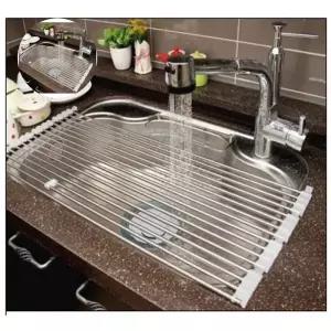 (제스트)400 씽크롤선반 길이확장형 롤선반 스텐 4단 씽크대