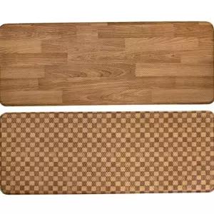 양면 주방 매트 감성 우드패턴 논슬립 주방 발 매트 싱크대 인테리어 탄성 충격 차단 냉기 흡수