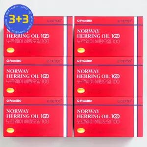 프롬바이오 노르웨이 헤링오일 100 오매가 30캡슐 6개