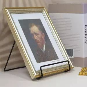 블랙 프레임 스탠드 거치대 테이블용 장식대 다용도 거치대로 활용