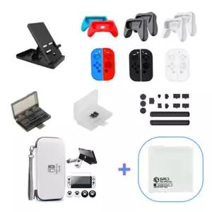 에스엠제이 닌텐도 스위치 OLED 실버 악세사리 9종
