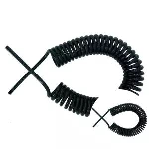 연질 코일에어호스 우레탄호스 연질 4X6mm 검정5M