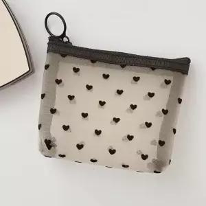 수납 간편 정리 귀여운 사이즈 미니 파우치 매쉬 미니파우치 다용도파우치