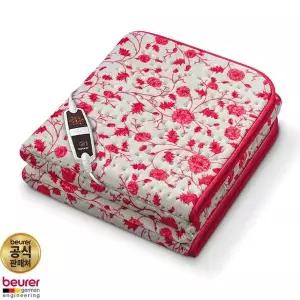 [보이러]보이로 전기요 6단 1인용 UB03 레드플라워 프리미엄 워셔블 전기매트 전기장판