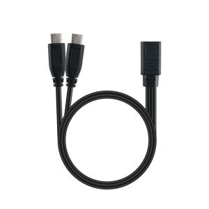 USB-C to 듀얼 C타입 분배 케이블 30cm