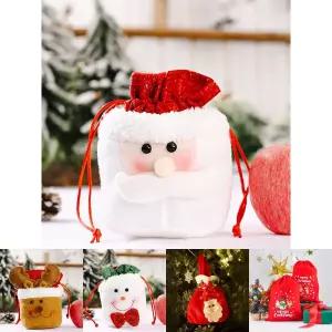 (산타) 크리스마스 사과 선물 주머니/성탄/겨울/자루/산타/보따리/복주머니/포장/성탄절/트리용/가방/장식