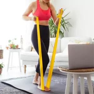 초보용 어깨 복부 저항운동 TPE 스트레칭밴드 수업용 헬스 재활운동 휘트니스 병원