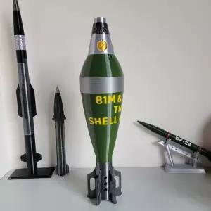 박격포 3D 밀리터리 사실적인 장식품 모형 모델 팬 시이션 차량 수집품 프라 무기 전쟁 선물 프린팅 군사