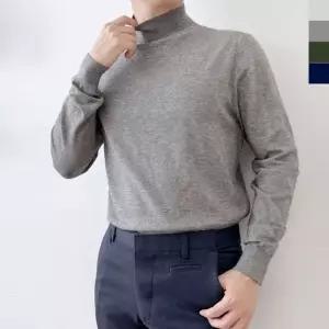 남자 빅사이즈 캐시미어 반목 니트