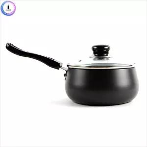 (주노블랙 22cm) b35 키친아트 냄비 편수/쿠커/라면/찌개/된장찌개/찌개용/국냄비/식당/손잡이/경질