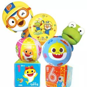 뽀로로 아기상어 핑크퐁 탱탱볼 아기공 유아 공놀이 멜로디공 소프트볼 주사위볼