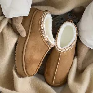 밀빈 통굽 털 뮬 슬리퍼 4.5cm