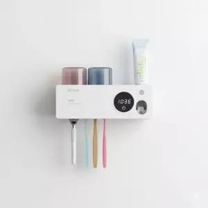 닥터하르 무선 UV히팅 칫솔 살균기 가정용 휴대용 소독기 면도기 건조기 4구(화이트)