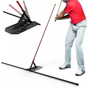 Zcoorey 런치모니터 골프 측정기 정렬 스틱 홀더 금속으 스윙 플레인 경로 훈련용 트