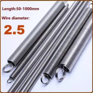 인장스프링 304 스틸 풀 스프링 이중 루프 후크 와이어 25mm 길이 350-1000mm 인장