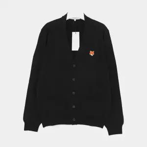 메종키츠네 헤드폭스 패치로고 울 V넥 남성 가디건 PM00501KT1181 P199