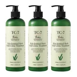 [띵코][3개세트]TC-7 천연 다시마 씨위드 허브 두피 클리닉 헤어 트리트먼트 500ml